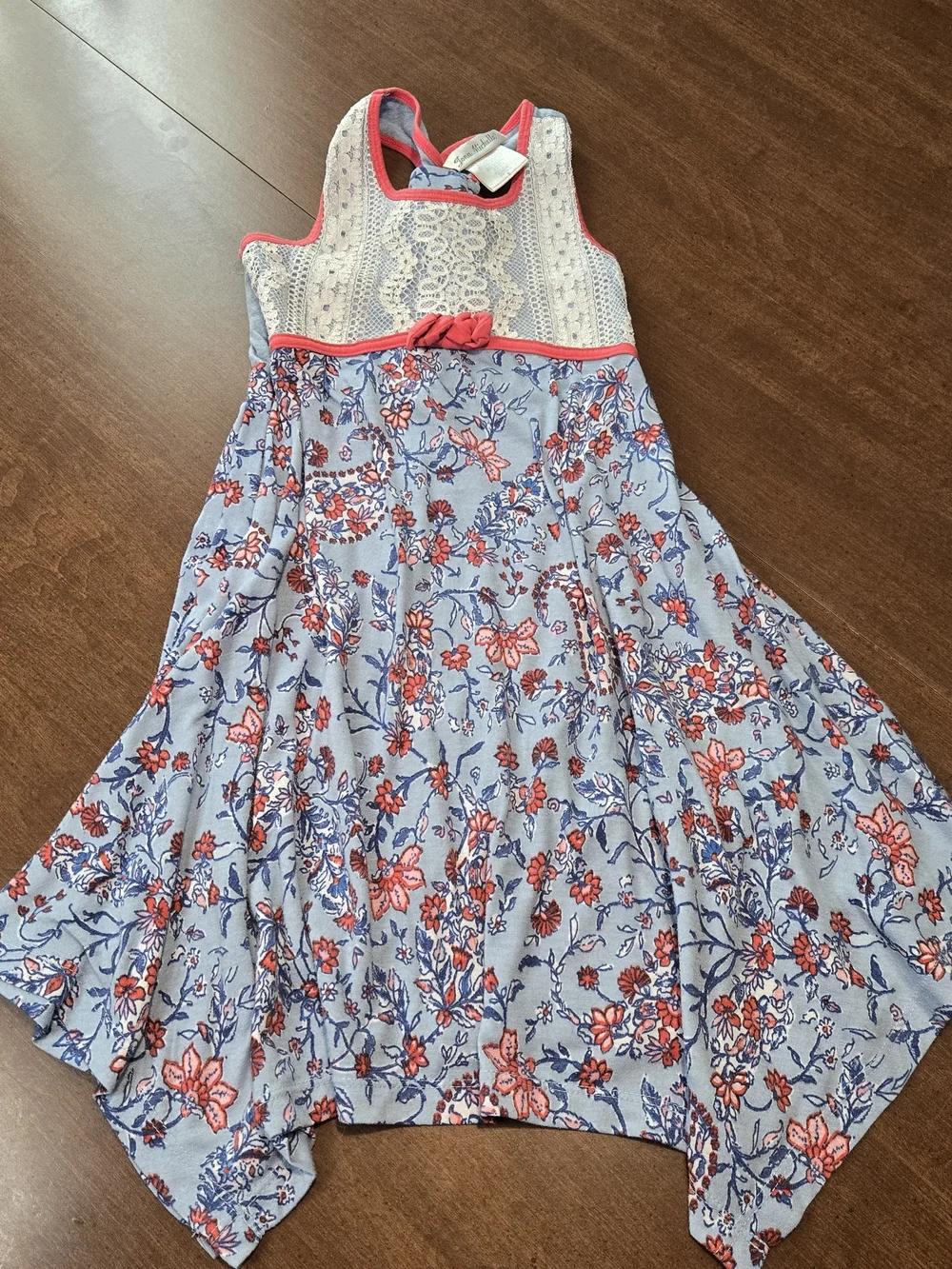 Lot of 2 Girls Dresses Size 6 Jona Michelle Sleeveless Round Neck A-Line Cotton